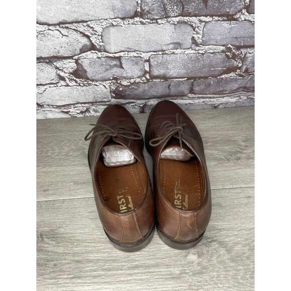 First Brown Leather Oxfords Men Sz 42.5EU/9.5M US main image 11